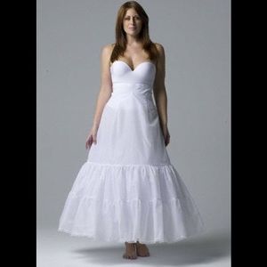 David’s bridal plus size A-line  2-tier slip